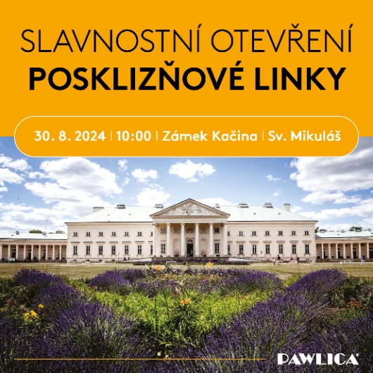 Pozvánka na slavnostní otevření rozšířené posklizňové linky ve Sv. Mikuláši